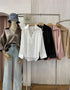 Ladies Collar Down V-Neckline Pullover Shirts